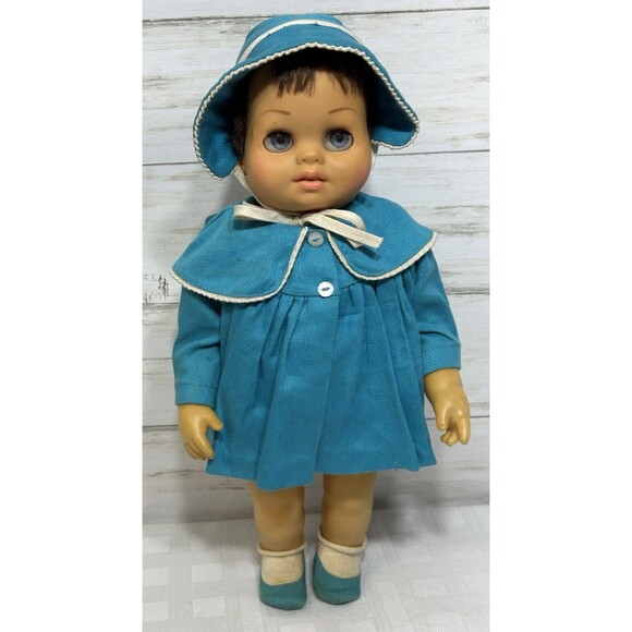 Vintage 1962 Mattel Tiny Chatty 15" Baby Doll  Original Outfit TALKING WORKS! - Picture 1 of 16